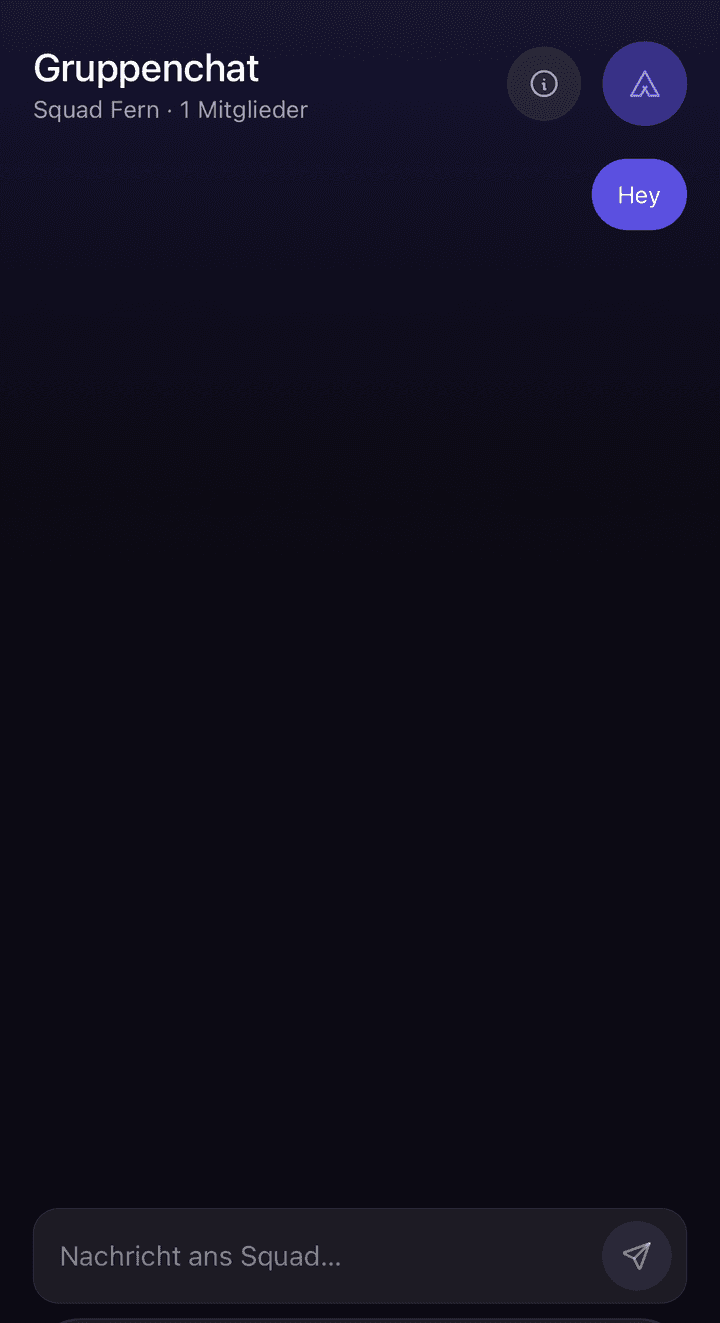 Der Gruppenchat des Squads, reiner Textchat innerhalb des eigenen Teams.